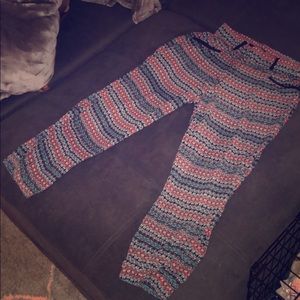 Printed, flowy pants.